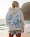 Pink Palm Puff "To Live For the Hope of it All" Hoodie in Heather
