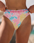 Pink Palm Puff Isla Bottom (Cheeky) in Sherbet Swirl