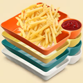 Set of 4 Colorful Serving Plates