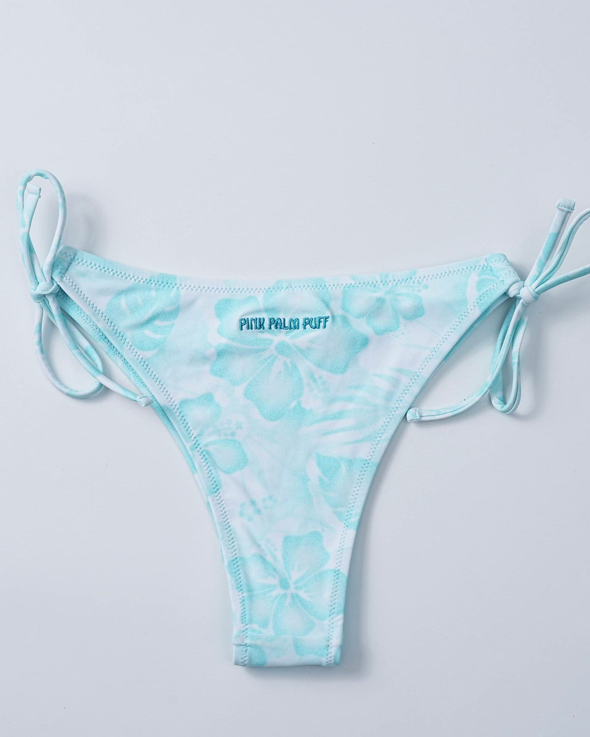 Pink Palm Puff Solei Bottom (Cheeky) in Bahama Bliss