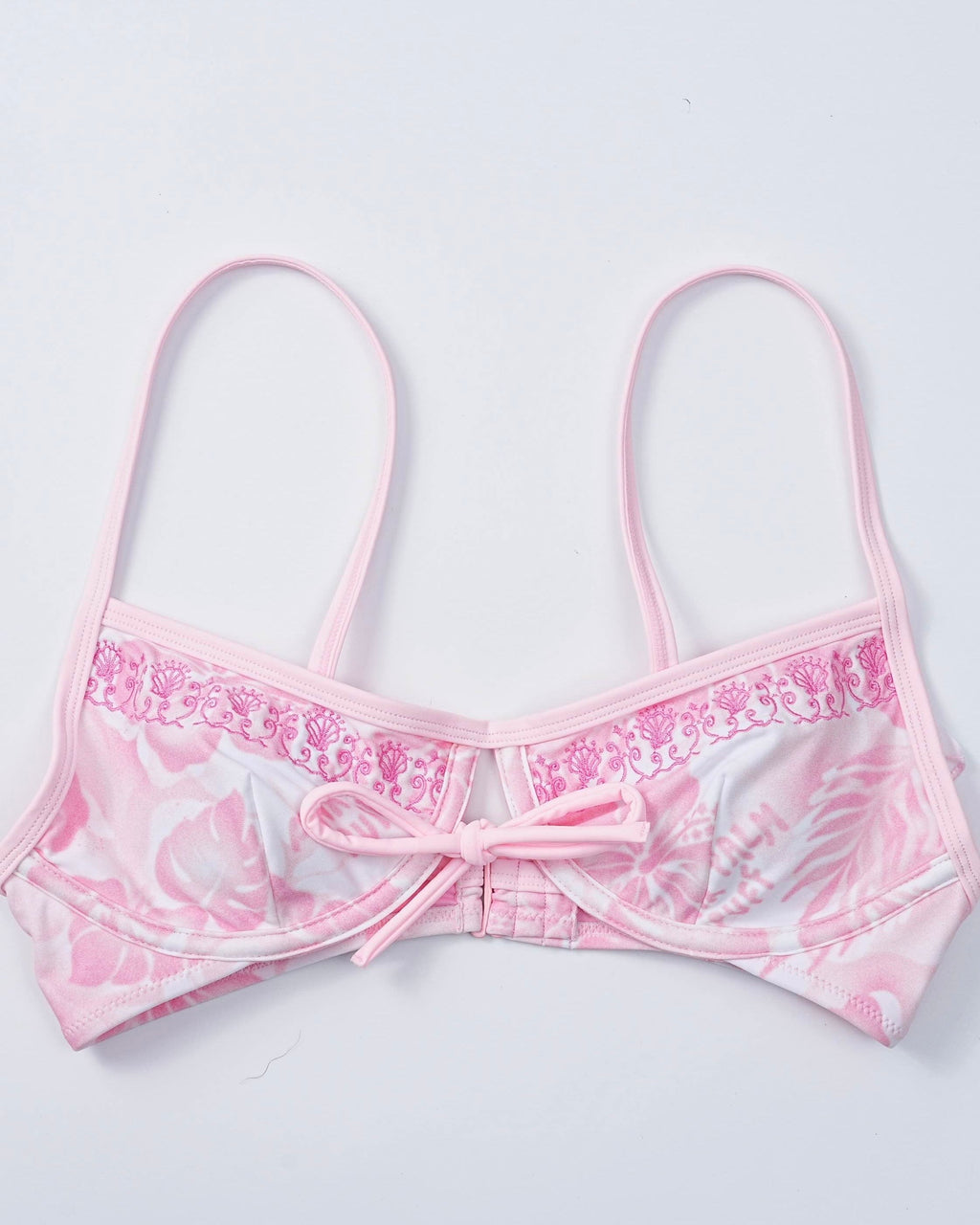 Pink Palm Puff Luna Top in Paradise Pink